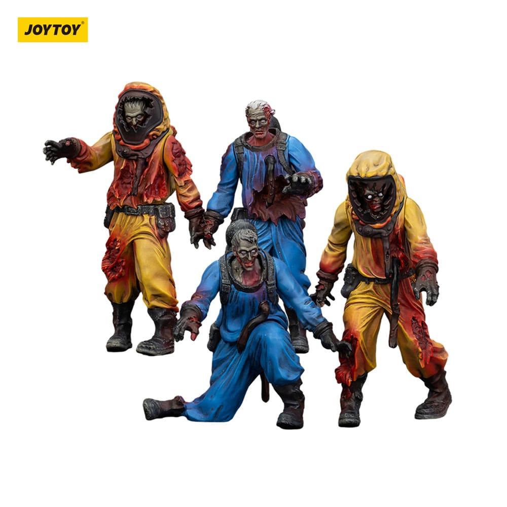 Zombie Dark Source 4-Pack Biochemical Lab Team 8cm Action Figures